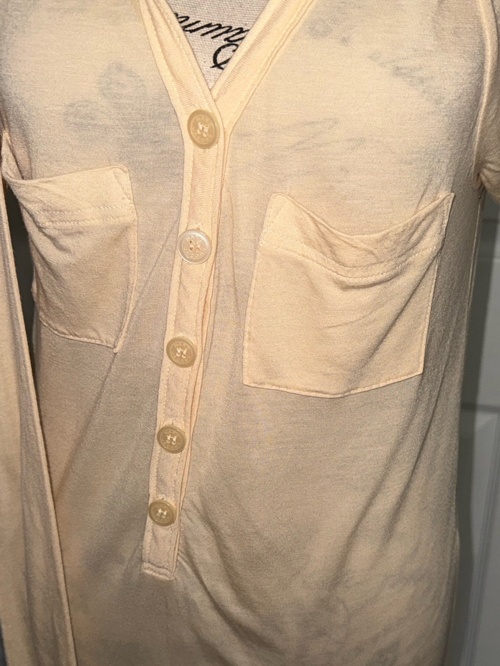 Marc by Marc Jacobs Tie Neck Modal Silk Blouse Button Front Utility Pockets M - Picture 5 of 10